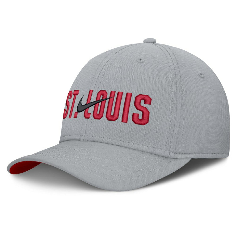 St. Louis Cardinals Nike Primetime Rise Dri-FIT Flex Hat - Gray Hats