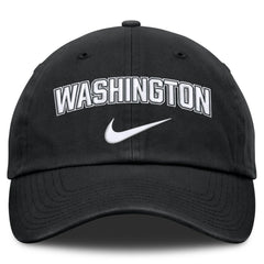 Washington Nationals Nike Primetime Club Adjustable Hat - Black Hats