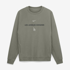 Los Angeles Dodgers Nike Statement Primary Raglan Dri-FIT Sweatshirt - Olive Sweatshirts