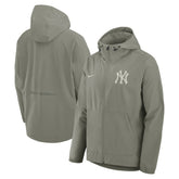 New York Yankees Nike Unlimited Packable Full-Zip Hooded Jacket - Olive Jackets