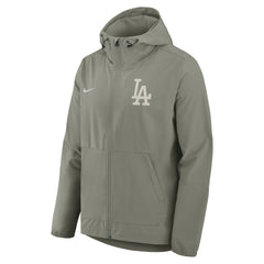 Los Angeles Dodgers Nike Unlimited Packable Full-Zip Hooded Jacket - Olive Jackets