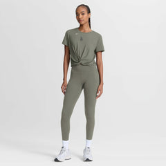 Los Angeles Dodgers Nike Women's One Twist Dri-FIT Cropped T-Shirt - Olive T-shirts