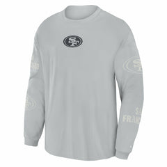 San Francisco 49ers Oversized Type Play Long Sleeve T-Shirt Gray