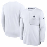 Dallas Cowboys Sideline Coach UV Dri-FIT Long Sleeve Shirt White