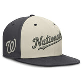 Washington Nationals Nike Dri-FIT True Fitted Hat - Cream Hats