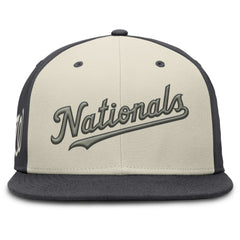 Washington Nationals Nike Dri-FIT True Fitted Hat - Cream Hats