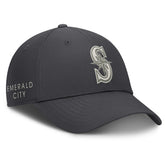 Seattle Mariners Nike Club Dri-FIT Adjustable Hat - Anthracite Hats