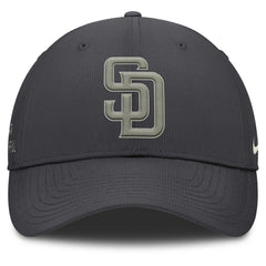 San Diego Padres Nike Club Dri-FIT Adjustable Hat - Anthracite Hats