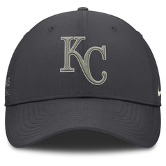 Kansas City Royals Nike Club Dri-FIT Adjustable Hat - Anthracite Hats