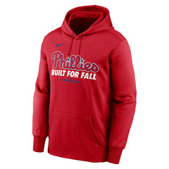 Philadelphia Phillies Nike 2025 MLB Postseason Authentic Collection Therma Fleece Hoodie - Red Hoodies