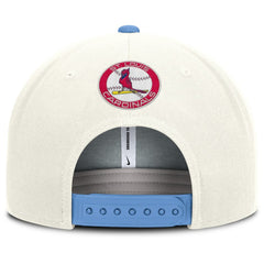 St. Louis Cardinals Nike Cooperstown Pro Dri-FIT Snapback Hat - Cream/Light Blue Hats