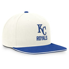 Kansas City Royals Nike Cooperstown Pro Dri-FIT Snapback Hat - Cream/Royal Hats