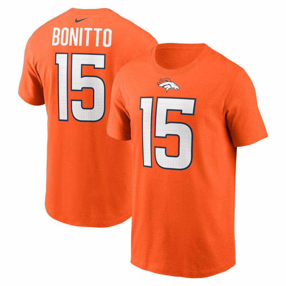 Nik Bonitto Denver Broncos Player Name & Number T-Shirt Orange