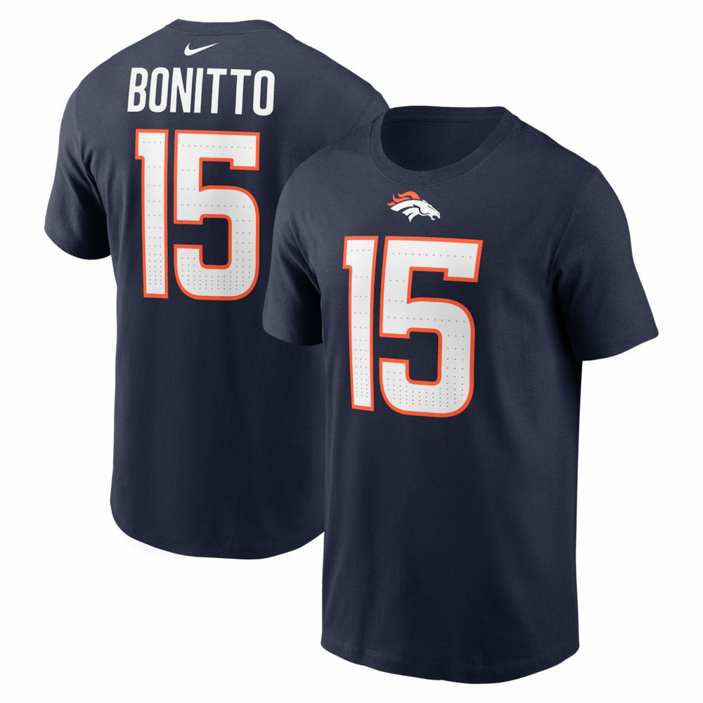 Nik Bonitto Denver Broncos Player Name & Number T-Shirt Navy