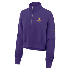 Minnesota Vikings Women's Phoenix Fleece Quarter-Zip Sweatshirt Purple