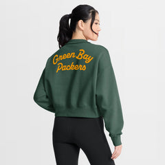 Green Bay Packers Women's Phoenix Fleece Quarter-Zip Sweatshirt Green