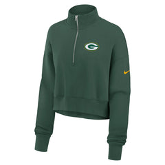 Green Bay Packers Women's Phoenix Fleece Quarter-Zip Sweatshirt Green
