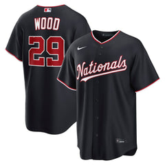 MLB James Wood Washington Nationals Nike Alternate Replica Jersey - Navy