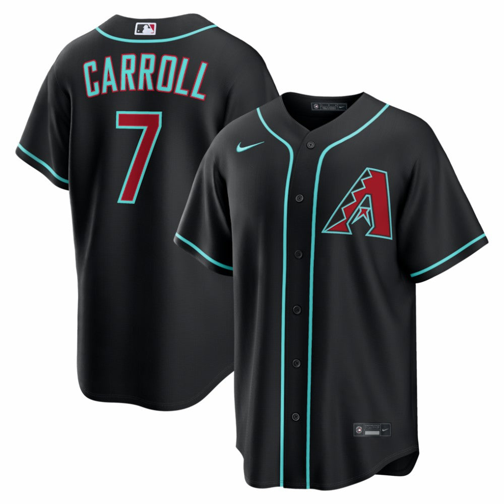 MLB Corbin Carroll Arizona Diamondbacks Nike Alternate Replica Jersey - Black