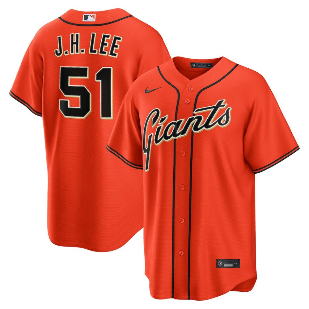 MLB Jung Hoo Lee San Francisco Giants Nike Alternate Replica Jersey - Orange
