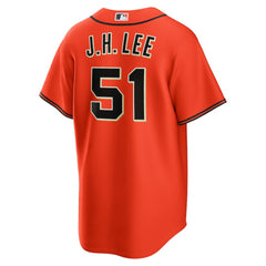 MLB Jung Hoo Lee San Francisco Giants Nike Alternate Replica Jersey - Orange