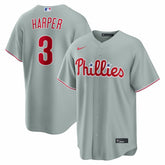 MLB Bryce Harper Philadelphia Phillies Nike Road Replica Jersey - Gray