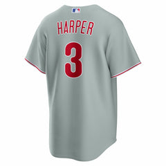 MLB Bryce Harper Philadelphia Phillies Nike Road Replica Jersey - Gray