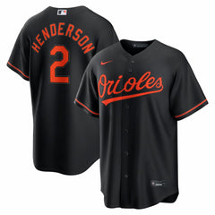 MLB Gunnar Henderson Baltimore Orioles Nike Alternate Replica Jersey - Black