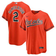 MLB Gunnar Henderson Baltimore Orioles Nike Alternate 2 Replica Jersey - Orange