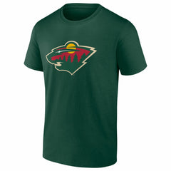 NHL Minnesota Wild Logo Athletic Essential T-Shirt - Green