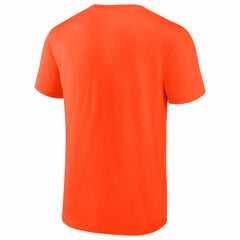 NHL Edmonton Oilers Logo Athletic Essential T-Shirt - Orange