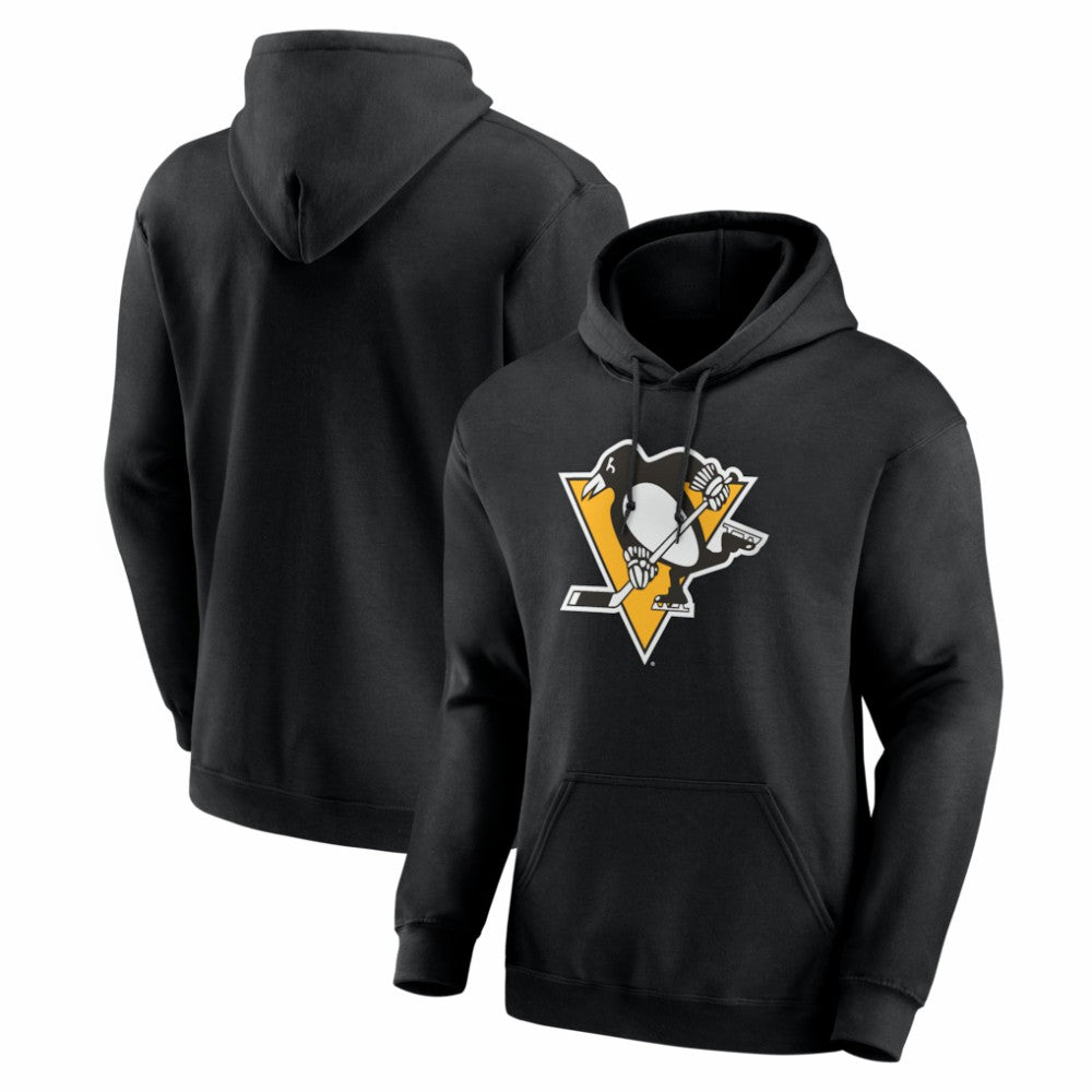 NHL Pittsburgh Penguins Logo Athletic Essential Hoodie - Black