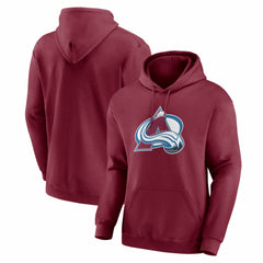 NHL Colorado Avalanche Logo Athletic Essential Hoodie - Burgundy