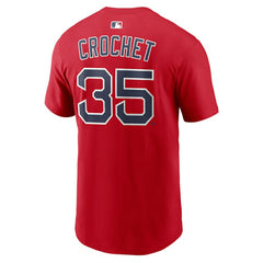 Garrett Crochet Boston Red Sox Nike Name & Number T-Shirt - Red T-shirts