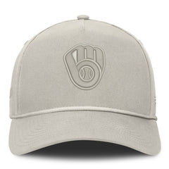 Milwaukee Brewers Fanatics Undertone A-Frame Adjustable Hat - Stone Hats