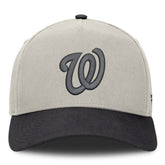 Washington Nationals Fanatics Wonder A-Frame Adjustable Hat - Stone/Graphite Hats
