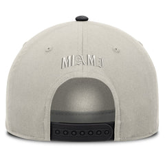 Miami Marlins Fanatics Wonder A-Frame Adjustable Hat - Stone/Graphite Hats