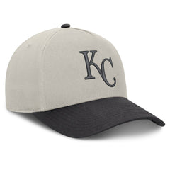 Kansas City Royals Fanatics Wonder A-Frame Adjustable Hat - Stone/Graphite Hats