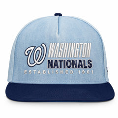 Washington Nationals Fanatics Twinbill Snapback Hat - Denim Hats