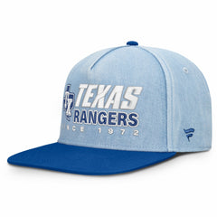 Texas Rangers Fanatics Twinbill Snapback Hat - Denim Hats