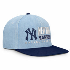 New York Yankees Fanatics Twinbill Snapback Hat - Denim Hats