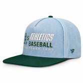 Athletics Fanatics Twinbill Snapback Hat - Denim Hats
