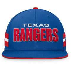 Texas Rangers Fanatics Pick Off Fitted Hat - Royal Hats