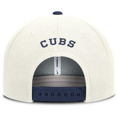 Chicago Cubs Nike Cooperstown Pro Dri-FIT Snapback Hat - Cream/Navy Hats