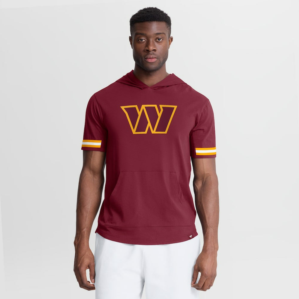 Washington Commanders Optimal Play Short Sleeve Hooded T-Shirt Burgundy