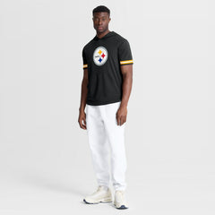 Pittsburgh Steelers Optimal Play Short Sleeve Hooded T-Shirt Black