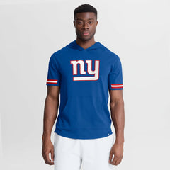 New York Giants Optimal Play Short Sleeve Hooded T-Shirt Royal