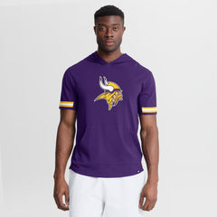 Minnesota Vikings Optimal Play Short Sleeve Hooded T-Shirt Purple