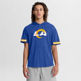 Los Angeles Rams Optimal Play Short Sleeve Hooded T-Shirt Royal