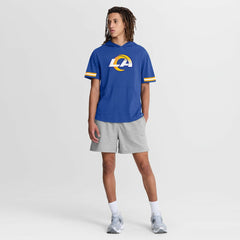 Los Angeles Rams Optimal Play Short Sleeve Hooded T-Shirt Royal